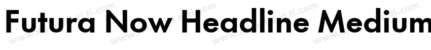 Futura Now Headline Medium字体转换